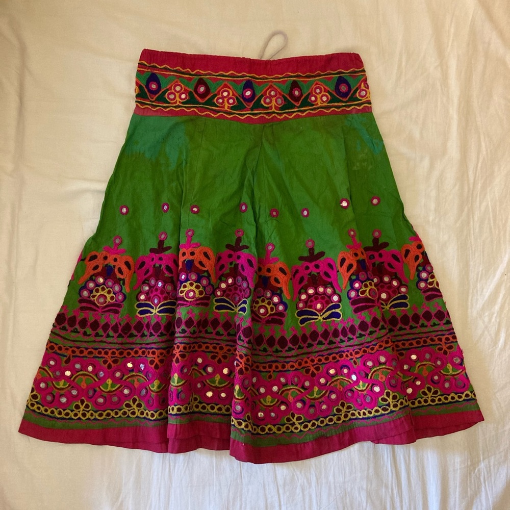 50% off bundles! Embroidered Banjara skirt from India